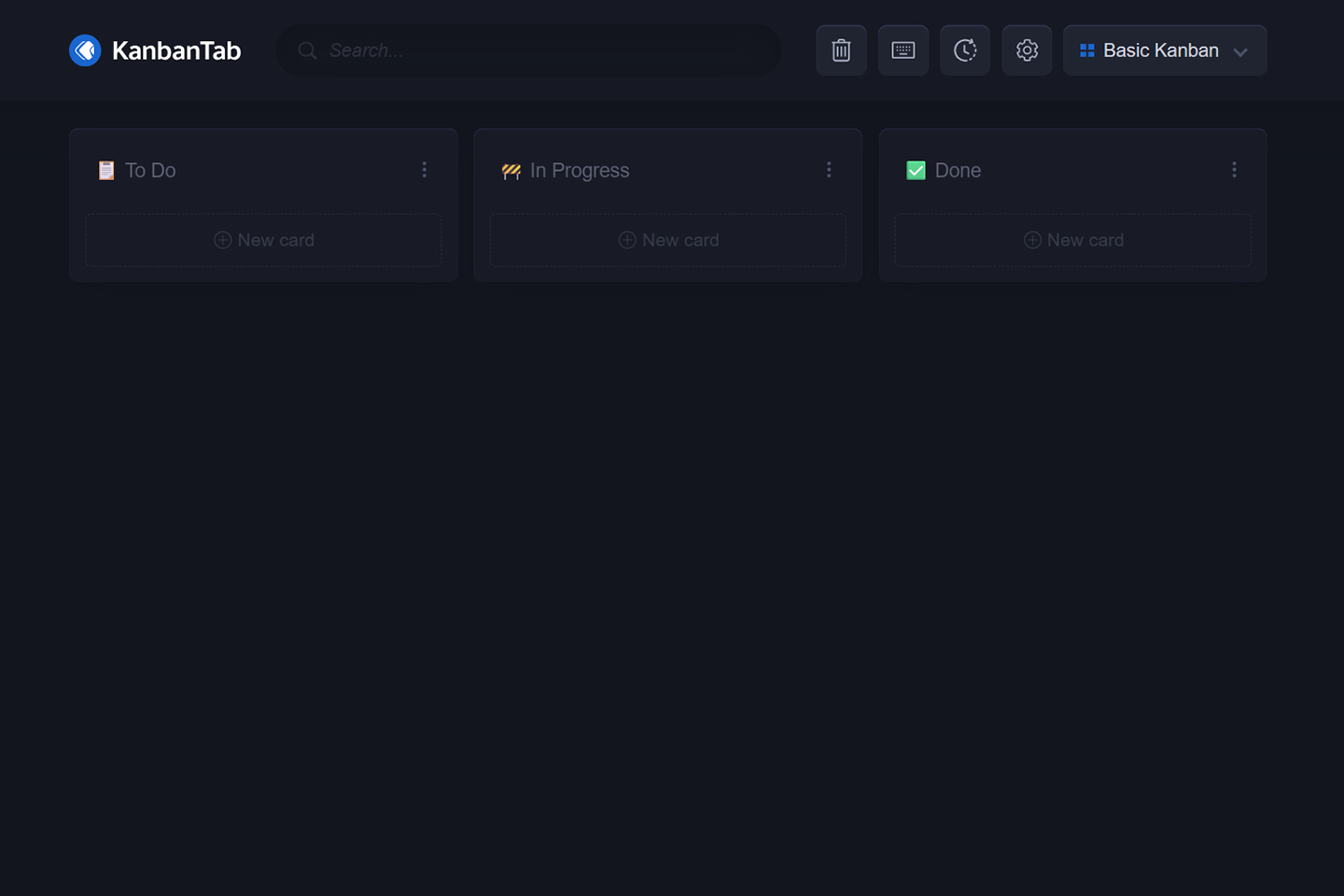 Basic Kanban Kanban Board Preview