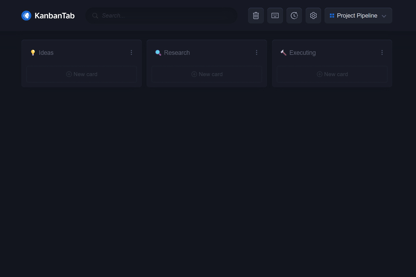 Project Pipeline Kanban Board Preview